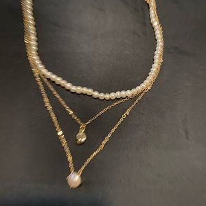CaroleeFreahwater Pearl Triple Strand Necklace